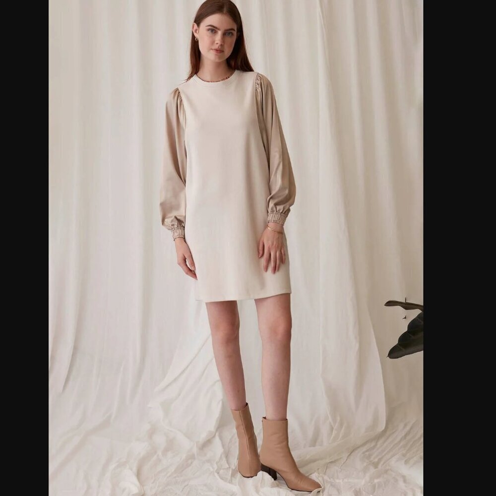 NWOT Grey State Lois Dress - Prosecco - Small